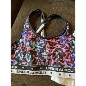 Under Armour HeatGear Sport Bra Fitted Unpadded Racerback Strap Youth XS LOT